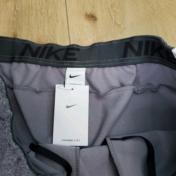 Nike Therma-FIT Sweatpants Mens Sz XXL Fitness Training Open Hem Gray DQ4856-071 - Picture 5 of 15